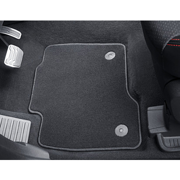 Ford Galaxy / S-MAX (05/2015 - 06/2019) floor mats, premium velour black, front