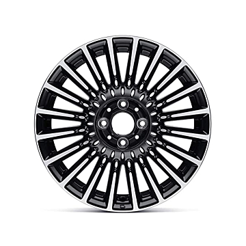 Fiat 500/500c lichtmetalen velg 16" Bicolore zwart / chroom
