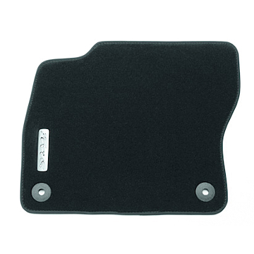 Ford Focus 01/2011 - 01/2015 floor mats, premium velours front, black with Ford logo
