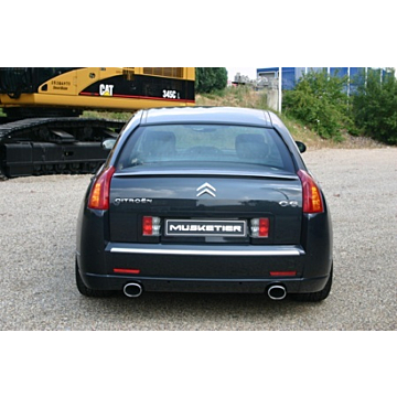 Musketier Citroën C6 rear bumper for left-right sport exhaust 1x114x86mm