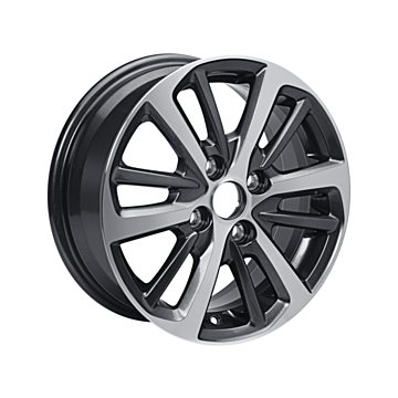 Ford KA+ alloy wheel 15" 6 x 2-spoke design, Magnetic