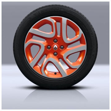 Renault Captur alloy wheel 17" Explore orange diamond