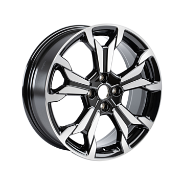 Ford Fiesta (07/2017 - 2023) alloy wheel 18" 5 x 2-spoke design, black machined
