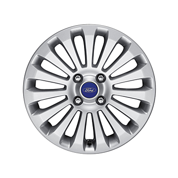 Ford Fiesta (09/2008 - 06/2017) alloy wheel 16" 15-spoke design, silver