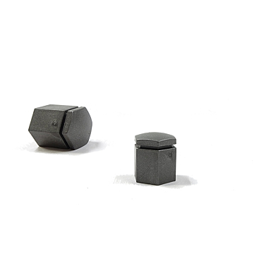 Opel caps for the wheel nuts dark gray 21 mm high