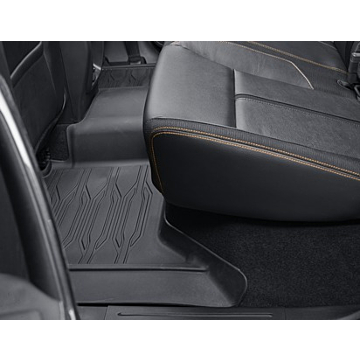 Ford Ranger (11/2011 - 11/2022) floor mats all-weather, front and rear, Performance logo (double cab)