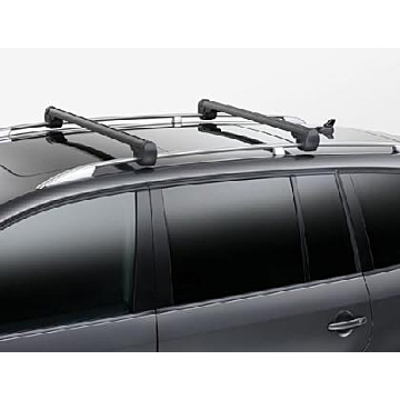Volkswagen Touran 2003 - 2015 roof base carriers, black, with roof rails