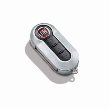 Fiat key cover silver