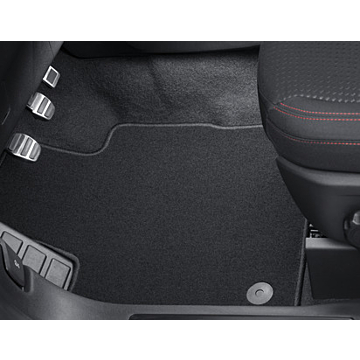 Ford Kuga (12/2019 - ..) floor mats, standard front, black (not for PHEV)