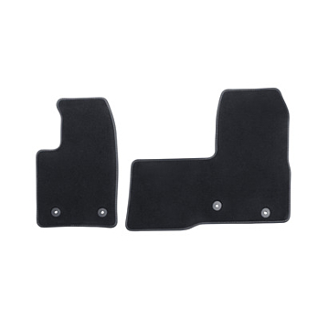 Ford Tourneo Custom (02/2018 - 09/2023) floor mats Premium velour front, black