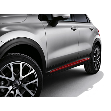 Fiat 500X door trims red