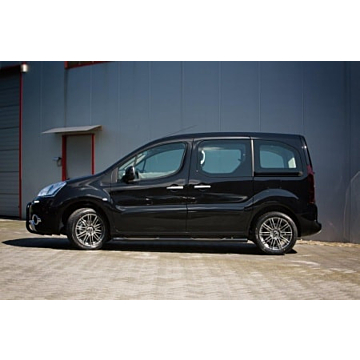 Musketier Peugeot Partner 3 side bars,stainless steel Ø60mm, black, except Outdoor