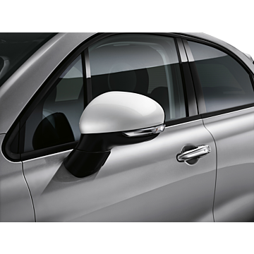 Fiat 500X mirror caps white