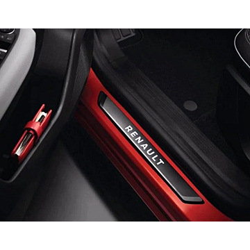 Renault sill trims stainless steel illuminated