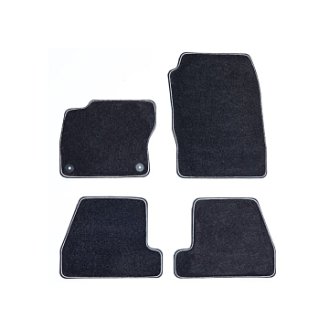 Ford Focus (01/2011 - 03/2018) floor mats velour (Individual black)