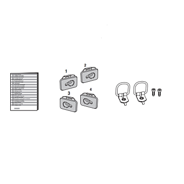 Opel Astra K Sports Tourer separation rack mounting kit titanium-look
