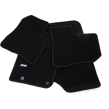 Peugeot 206 vloermatten naaldvilt