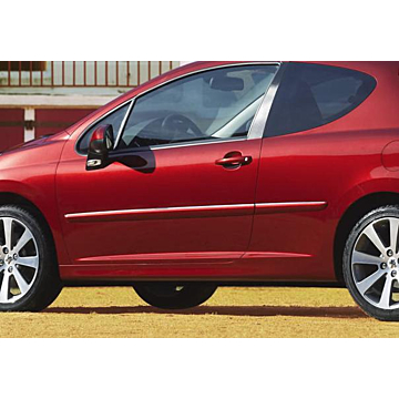 Peugeot 207 3-drs trims with chrome rear panel