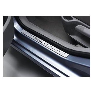 Peugeot scuff plates (chromed)