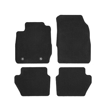 Ford EcoSport (10/2013 - 09/2017) floor mats, standard front and rear, black