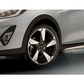 Ford Fiesta (07/2017 - 2023) lichtmetalen velg 17" 5-spaaks design, Absolute Black