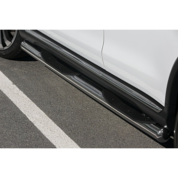 Musketier Citroën C4 Aircross side bars, stainless steel chromed Ø80mm with steps