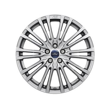 Ford Focus (01/2011 - 03/2018) alloy wheel 18" 20-spoke design, Sparkle silver