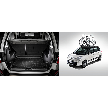 Fiat 500L / 500L Trekking freetime promo kit (bars + bicycle rack + cargo liner)