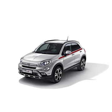Fiat 500X decals side red