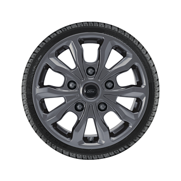 Ford Kuga (12/2019 - ..) alloy wheel with winter tire 17", 10-spoke design, gray