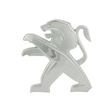 Peugeot logo in grill