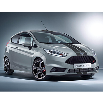 Ford FIESTA HERPA PRINT* RACING STRIPES MATT BLACK