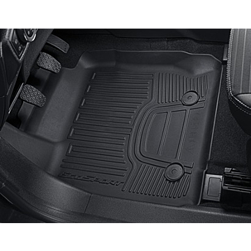 Ford EcoSport (10/2017 - ..) floor mats, all-weather with raised edges, front, black