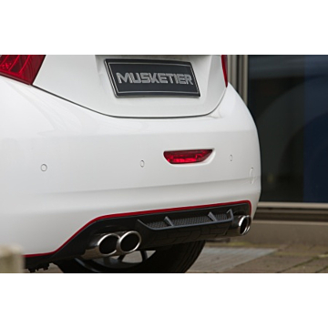 Musketier Peugeot 208 (2012 - 2019) rear bumper spoiler black
