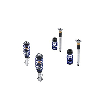 Ford Fiesta (07/2017 - 2023) ST coilover kit stainless steel with powder-coated springs in Ford Performance blue