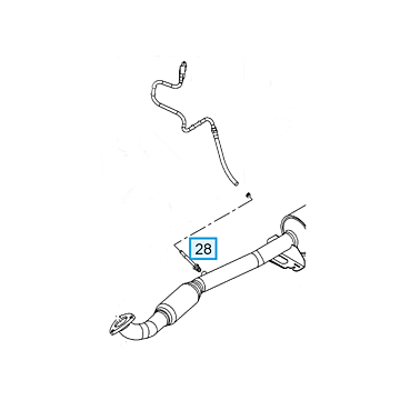 Opel connector for exhaust