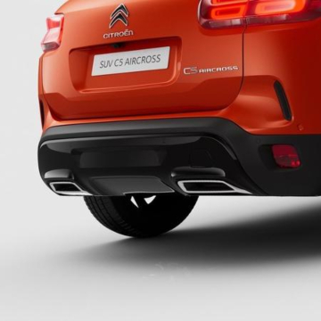 Citroen C5 Aircross (2018 - 2025) set of 2 exhaust tailpipes chromed