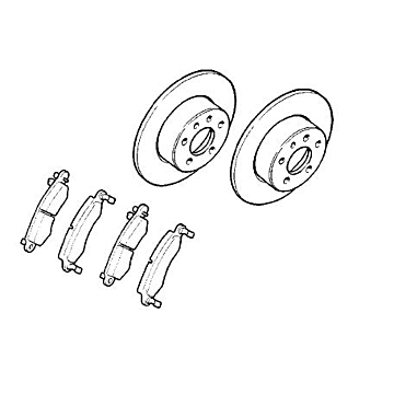 Opel brake discs kit rear