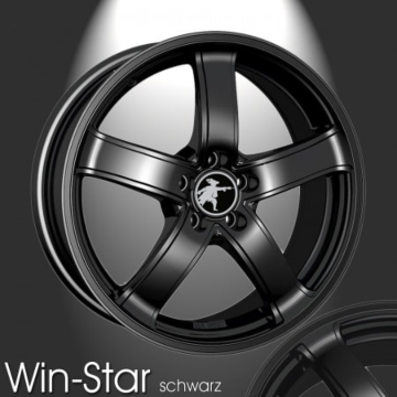 Musketier Peugeot 407 coupé alloy wheel Win-Star 7,5x17 black