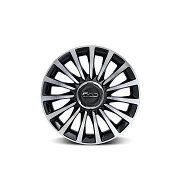 Fiat 500L alloy rim kit 17" black diamond-finish