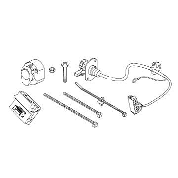 Opel electrical installation pack for towing hitch 7-pin connector