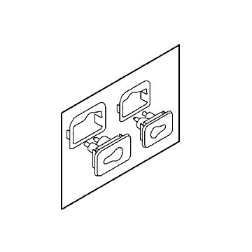 Opel Zafira B luggage net mounting parts