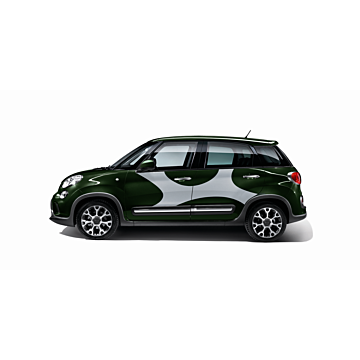 Fiat 500L sticker 'elastic' band silver
