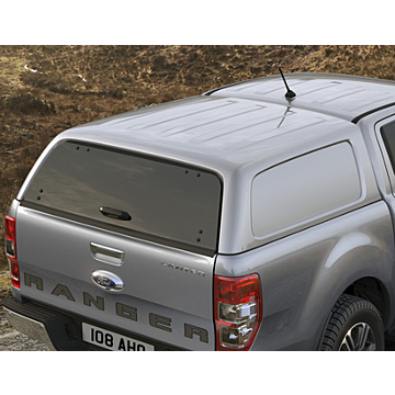 Ford Ranger (02/2019 - ..) double cab hard top without side windows, Moondust Silver