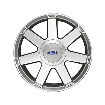 Ford Fusion (2002 - 2012) alloy wheel 16" 7-spoke design, polished silver