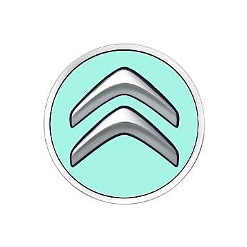 Citroën naafkappenset Bleu Boticelli