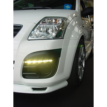 Musketier Citroën C2 LED dagrijverlichting incl. inzetstukken chroom