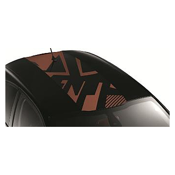 Peugeot 208 (2012 - 2019) sticker for on the roof Brun Calern