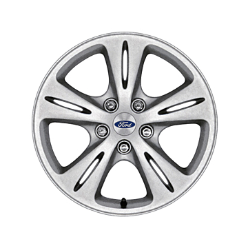 Ford alloy wheel 16" 5-spoke design, silver
