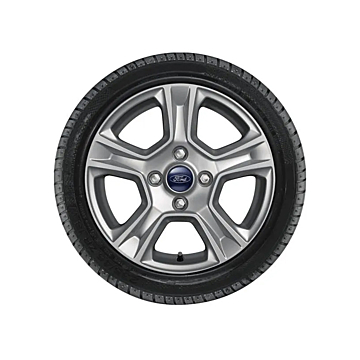 Ford Tourneo Courier / Transit Courier (03/2014 - 07/2023) alloy wheel 15" winter tire, 5-spoke design, silver